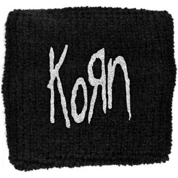 Pulsera de tela con logotipo de Korn, color negro, talla única