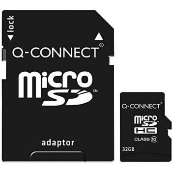 Memoria sd micro qconnect flash 32 gb clase 6 con adaptador