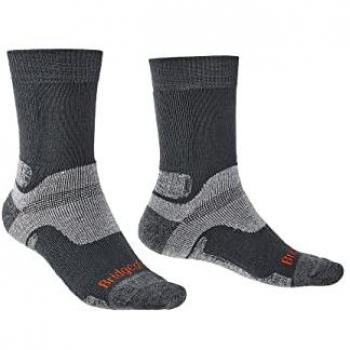 Calcetines de trekking de lana merino para hombre Hike Midweight - Gris Grafito - Talla L (44-47)