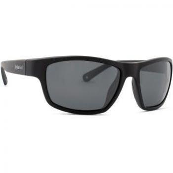 Polaroid PLD 7037/S Polarized Black Rectangular Sunglasses for Unisex Adults