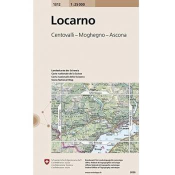 Mapa excursionista y topográfico 1:25.000 de Locarno - Centovalli, Moghegno y Ascona
