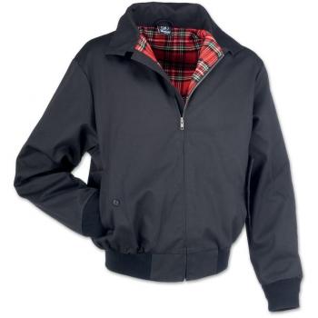 Brandit Lord Canterbury Rockabilly Bomber Jacket - Black - Sizes S to 5XL for Men