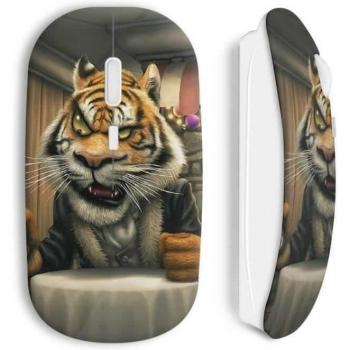 Ratón Inalámbrico Tigre Caricatura