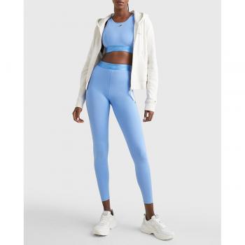 Leggings largos Tommy Hilfiger Essentials Sport Tape azul mujer - S