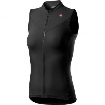 Maillot sin mangas Castelli Solaris negro mujer - L