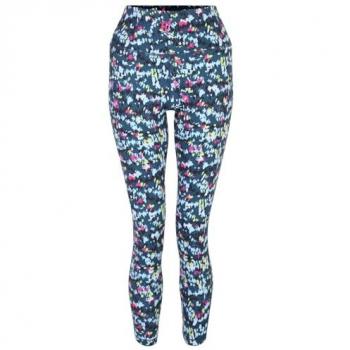Dare2b Influential 7/8 Leggings Fitness Mujer Azul XL Multicolor Estampado Moonlight Denim Dash Talla 46