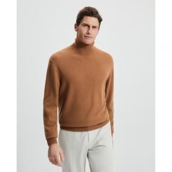 Jersey cuello cisne liso 100% cashmere de hombre Emidio Tucci