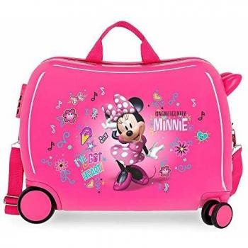 Disney Minnie Stickers Maleta Infantil Rosa 50x38x20 cms Rígida ABS Cierre combinación 34L 2,1Kgs 2 Ruedas Equipaje de Mano