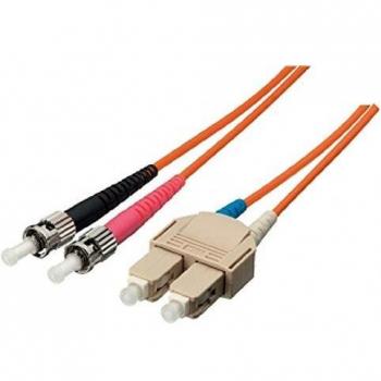 Cable de parcheo de fibra óptica ST/SC, OS2, 10m, modo único duplex