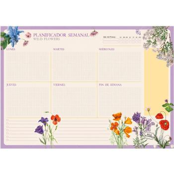 Planificador Semanal A4 Kokonote Botanical Wild Flowers Castellano