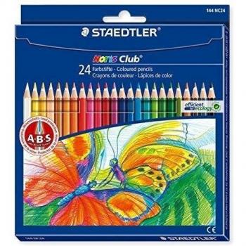 Staedtler Noris Club - Conjunto de 24 Lápices de Colores Vibrantes