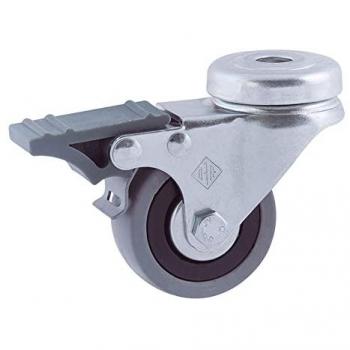 Rueda pasador freno 50 mm goma gris Afo CR39489