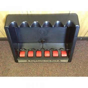 Freewheeler comercio Profesional 6 roller estante pared de plástico negro para tacos de billar 6 piscina