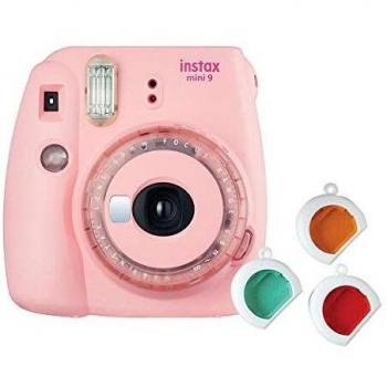 Cámara instantánea Mini 9 Clear, Rosado