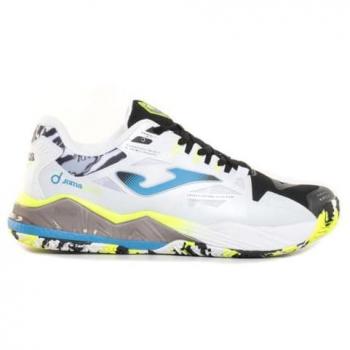 Zapatillas Joma Spin 2431 Hombre Negro Blanco - Zapatillas de pádel, color negro y blanco, modelo Spin OM, diseñadas para pista dura, talla EU 43