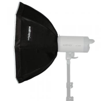 Softbox Octagonal 60 cm con Difusor y Reflector en Color Negro, Blanco y Plata