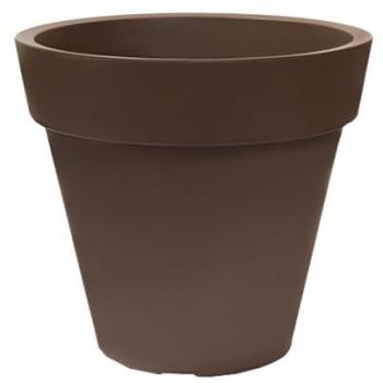Maceta Ale-X 35cm Taupe - Polietileno - Fácil Limpieza - Resistente a Impactos