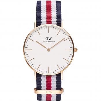 Daniel Wellington Women's Quartz Watch Classic Canterbury Lady 0502DW with Plastic Strap