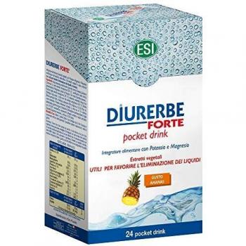 ESI Diurerbe Forte Pocket Drink Sabor Piña Complemento Alimenticio - 24 Unidades
