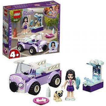 LEGO Friends - Clínica Veterinaria Móvil de Emma, juguete imaginativo de construcción para aventuras de mascotas