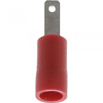 Terminal Rojo Plano preaislado Macho Reforzado RESTAGRAF 226975, 2,8 mm x 0,5 mm, para cables de 0,3 a 1,5 mm², en blíster