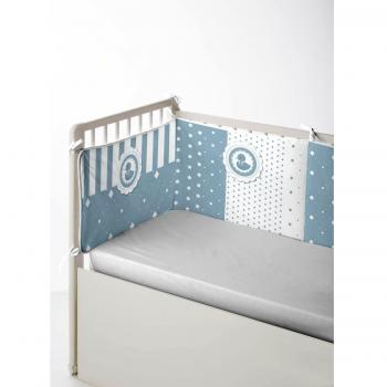 TWEETY BABY AZUL Protector de cuna, chichonera, cabecero