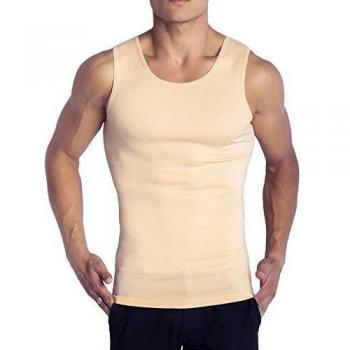 ZENACROSS - Camiseta Compresión Hombre - Camiseta Deportiva Hombre Compresion - Corrector Postura Espalda Hombre - Afina la Cintura - Ropa Interior Hombre Efecto Faja Reductora