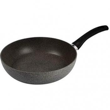 Sartén Ballarini Ferrara de Acero Inoxidable con Revestimiento Antiadherente de 28 cm, Color Gris