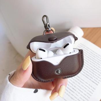 Leather Case for AirPods Pro - Coffee