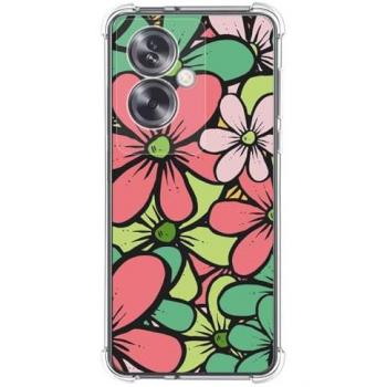 Funda Silicona Antigolpes para Oppo A79 5G Diseño Flores 02