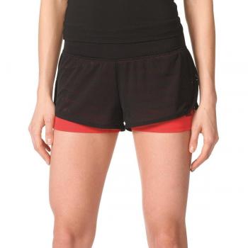 adidas Gym 2In1 Mesh S - Short para mujer, color negro, talla L