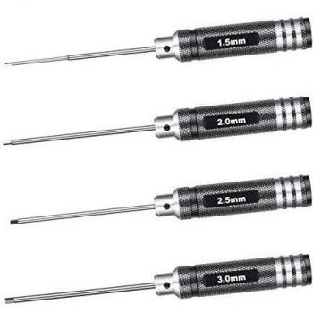 Neewer®Nitruro de titanio Tini llave hexagonal Conductor 4 PC / juego de piezas de 1,5 mm / 2 mm / 2,5 mm / 3,0 mm