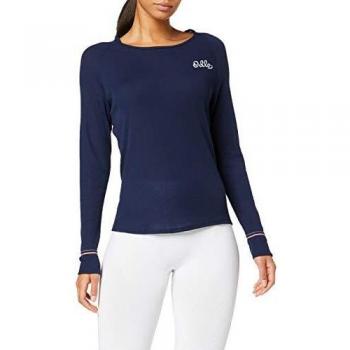 Odlo Bl Top Crew Neck L/S Active Warm Origina-Diving Navy, Ropa Interior para Mujer, Mujer, 154201-20377, Diving Navy, XS