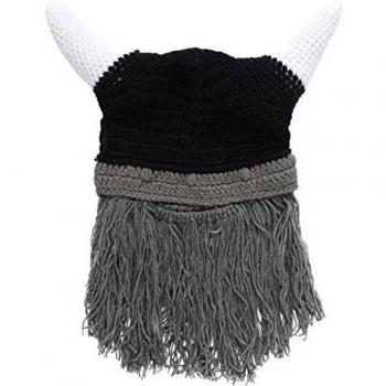 Bigood Bebé Gorra Fotográfica Para Niños 0~3 Meses de Punto Crochet con Borla Gris Vaco Negro