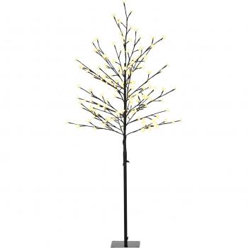 Árbol de Cerezo Homcom con 150 Luces LED - Negro