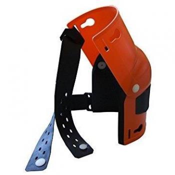 Rodilleras Nierhaus - Protección de articulaciones naranja, 20 cm con acolchado de goma celular