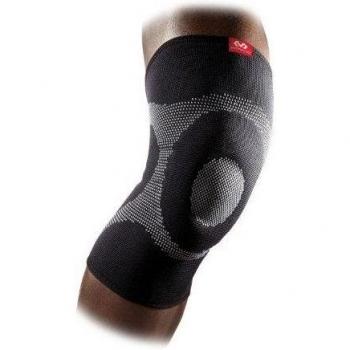 Mcdavid 5125R Rodillera elástica con rodete de Gel, Unisex Adulto, Negro, M