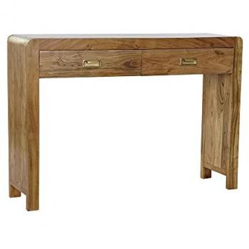 Consola Multicolor Natural de Acacia 110 x 27 x 76 cm