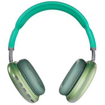 Auriculares Bluetooth 5.3 NC3244 con Soporte para Mano Libre, FM, Tarjeta TF (64GB Max), Entrada de Audio y Batería de 200mAh - Verde