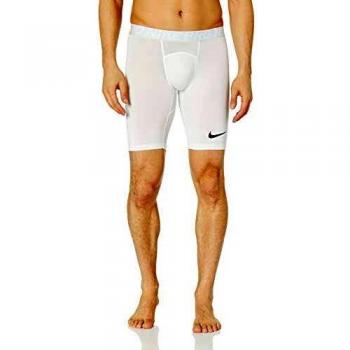 Nike NP Pantalones Cortos, Hombre, Blanco/Plateado / Negro, S