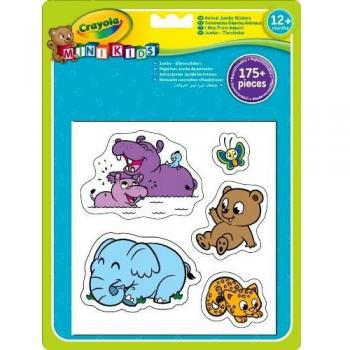 Blister de 175 gommettes gigantes reposicionables de animales Crayola