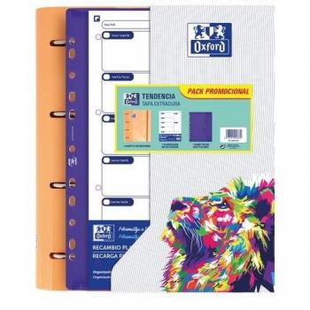 CARPETA EUROPEANBINDER OXFORD A4+TE TENDENCIAS SB+PL OXFORD, carpeta de tamaño A4+, con diseño de tendencias, incluye bolsillo en la parte frontal y cierre de solapa