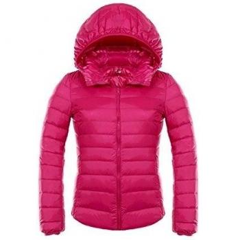 WJP mujeres ultra ligero de la chaqueta poco voluminoso abajo Outwear amortiguar por la chaqueta W-2519