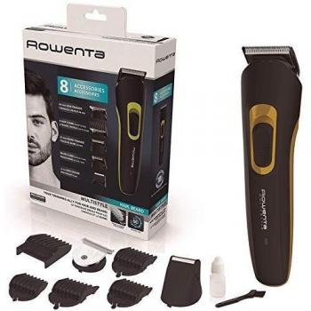 Rowenta TN9840F0 Multistyler 8 en 1 Basic, Cortapelos y Barbero Profesional, NULL, Negro