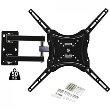 Soporte TV Universal Giratorio e Inclinable para Pantallas de 32 a 55, Capacidad de 50kg, Compatible con VESA hasta 400x400 mm