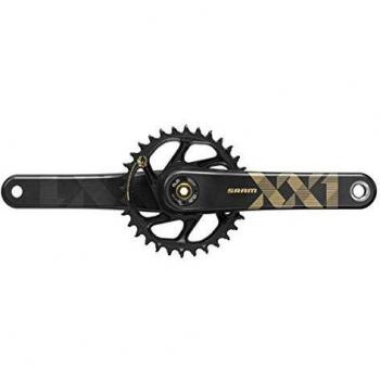 SRAM Bielas para Adultos XX1 Eagle, Color Negro y Dorado, 165 mm, 32T, Fatbike de 5 Pulgadas