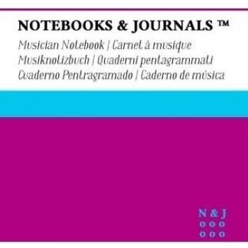 Cuaderno de Música Notebooks & Journals, Large, Púrpura, Tapa Blanda: