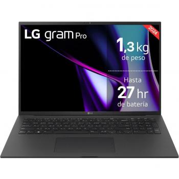 LG Portátil LG gram Pro 17Z90SP, Intel Core Ultra 7, 32GB RAM, 512GB SSD, GeForce RTX 3050 4GB, Pantalla de 17, Windows 11.