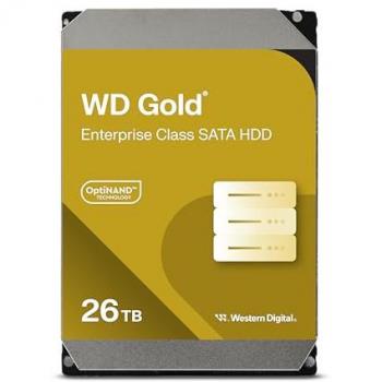 Disco Duro Interno Western Digital Gold 26 TB (WD261KRYZ) - 3.5, SATA III, 7200 RPM, CMR, 512 MB Cache