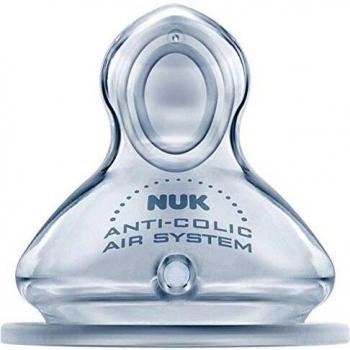 NUK First Choice+ - Tetina de silicona anticólicos para la mandíbula